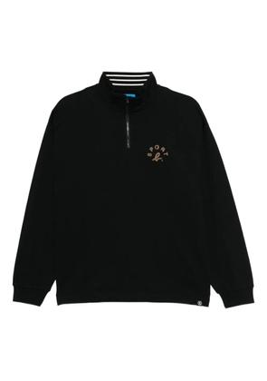 SPORT b. by agnès b. logo-embroidered sweatshirt - Black