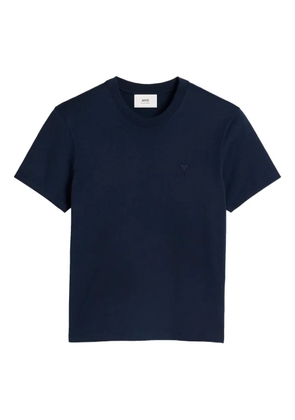 AMI Paris logo-embroidered T-shirt - Blue