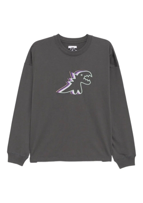 SPORT b. by agnès b. Dino-embroidered T-shirt - Grey