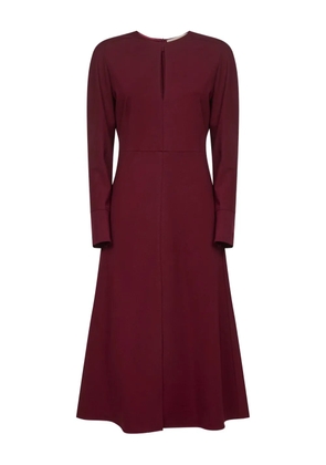 Blanca Vita keyhole-neck flared midi dress