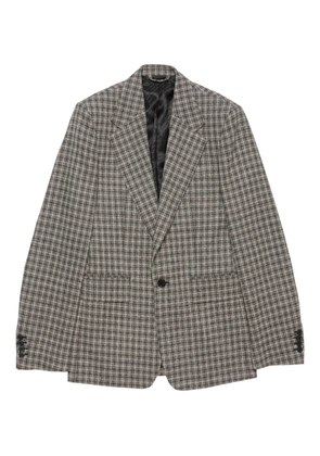 Acne Studios checked wool blazer - Brown