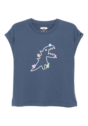 SPORT b. by agnès b. logo-print cotton T-shirt - Blue
