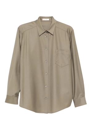 The Row Pino virgin-wool shirt - Green