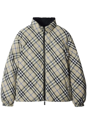 Burberry Reversible Check Snowdon puffer jacket - Neutrals