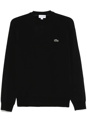 Lacoste crocodile-patch sweater - Black