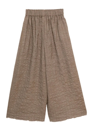 Uma Wang textured wide-leg trousers - Neutrals
