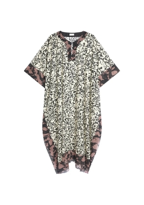 DRIES VAN NOTEN printed kaftan - Neutrals