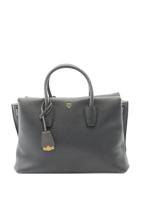 MCM Pre-Owned 2010s logo-print leather tote bag - Grey