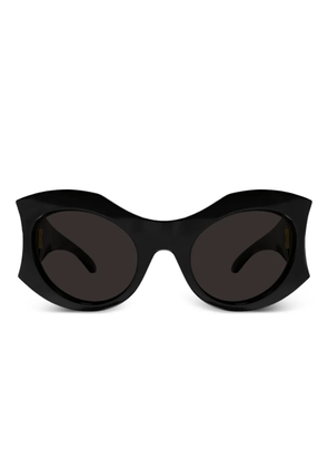 Balenciaga Eyewear logo-print sunglasses - Black