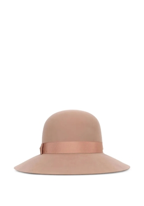 Helen Kaminski bow-detail cotton hat - Brown