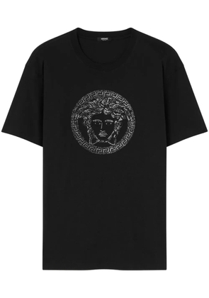 Versace Medusa embellished T-shirt - Black