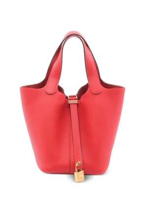 Hermès Pre-Owned 2019 PM Picotan Lock leather shoulder bag - Red