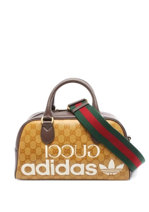 Gucci Pre-Owned x Adidas 2010s mini duffel GG tote bag - Brown