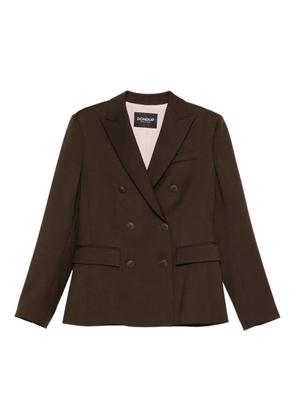 DONDUP double-breasted buttoned jacket - Brown