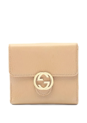 Gucci Pre-Owned 2000s Interlocking G bifold leather wallet - Neutrals