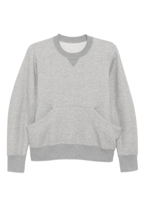sacai seam-pocket sweatshirt - Grey