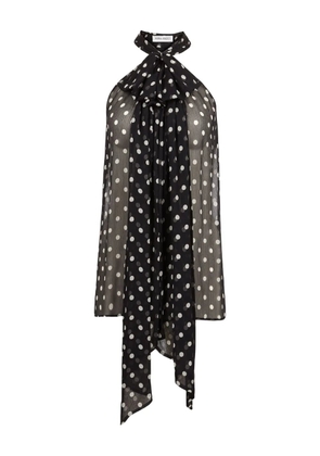 Nina Ricci halterneck polka-dot top - Black
