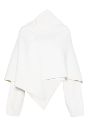 Alberta Ferretti asymmetric draped jacket - Neutrals