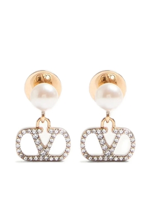 Valentino Garavani Vlogo earrings - Gold