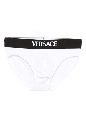 Versace logo-band briefs - White