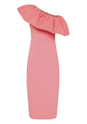 Rebecca Vallance Brittany one-shoulder midi dress - Pink