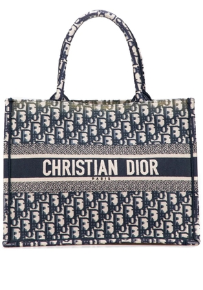 Christian Dior Pre-Owned 2021 Medium Oblique Canvas Book tote bag - Blue