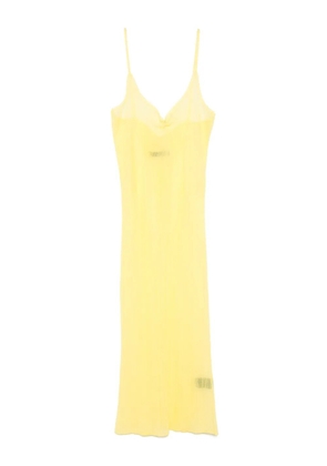 ALAINPAUL knitted justaucorps dress - Yellow