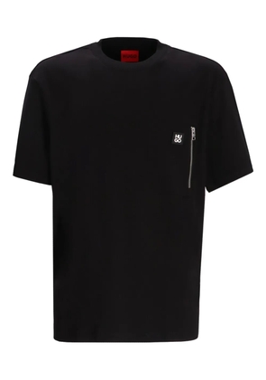 HUGO logo-patch T-shirt - Black