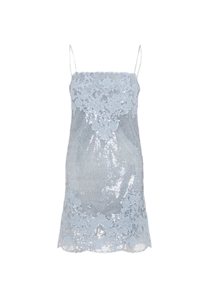 Ermanno Scervino sequin lace mini dress - Blue