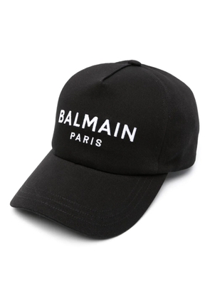 Balmain embroidered-logo cap - Black