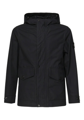 Stone Island Compass-badge hooded jacket - Black