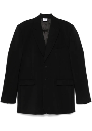 VETEMENTS logo-embroidered blazer - Black
