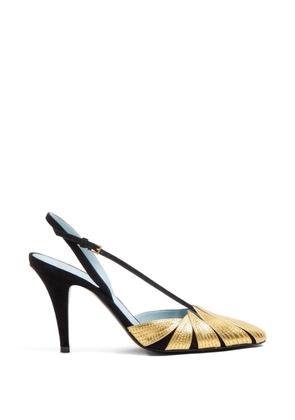 Valentino Garavani Foliefoliage slingback pumps - Black