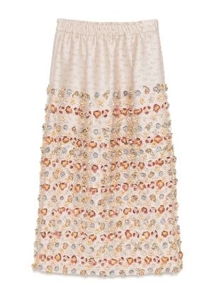 Biyan floral embroidery skirt - Pink