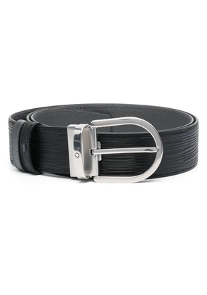 Montblanc Horseshoe buckle belt - Black