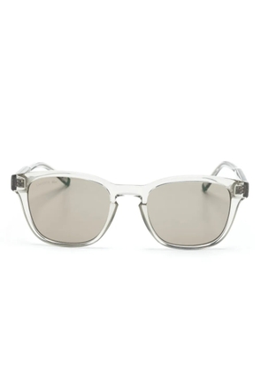 Lacoste logo-engraved square-frame sunglasses - Grey