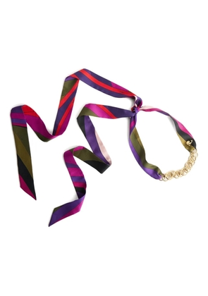 PUCCI Iride-print bandeau necklace - Purple