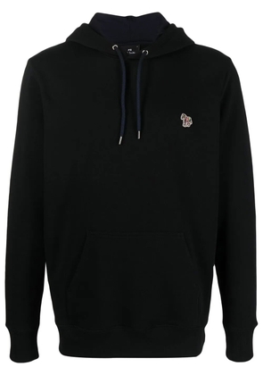 PS Paul Smith Zebra-patch pullover hoodie - Black