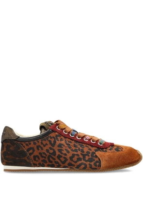 Kurt Geiger London Islington leopard-print sneakers - Brown