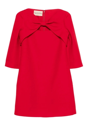Valentino Garavani bow-detail mini dress - Red