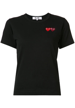 Comme Des Garçons Play embroidered heart T-shirt - Black