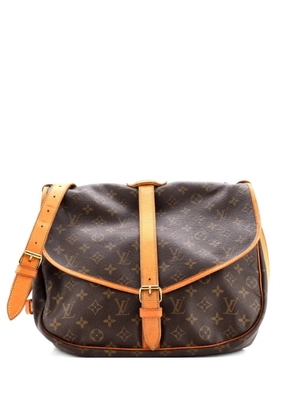 Louis Vuitton Pre-Owned Saumur Handbag Monogram Canvas 35 crossbody bag - Brown