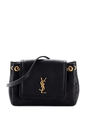Saint Laurent Pre-Owned Nolita Satchel Quilted Leather Mini crossbody bag - Black