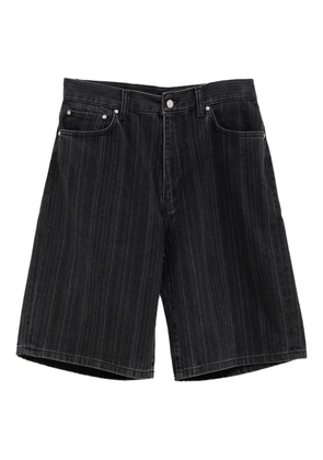 Carhartt WIP pinstripe denim shorts - Black