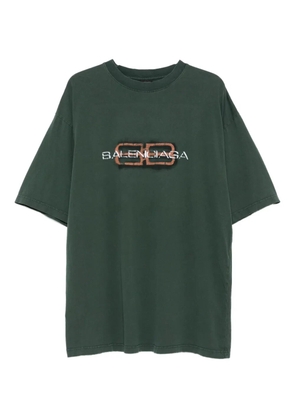 Balenciaga logo-print T-shirt - Green