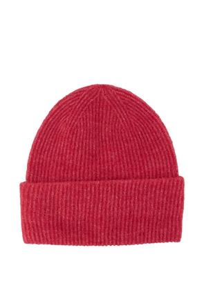 SAMSOE SAMSOE ribbed hat - Red