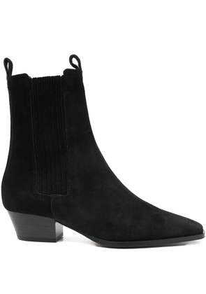 Aeyde 40mm Agata suede boots - Black