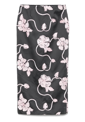 ROTATE BIRGER CHRISTENSEN appliqué pencil skirt - Grey