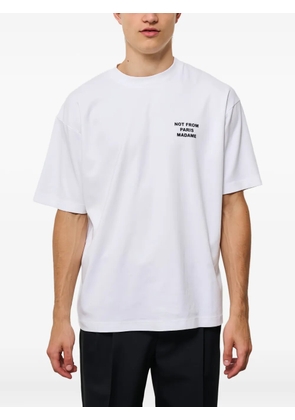 Drôle De Monsieur slogan-print T-shirt - White