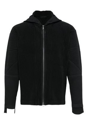 Homme Plissé Issey Miyake fully-pleated zip-up hoodie - Black